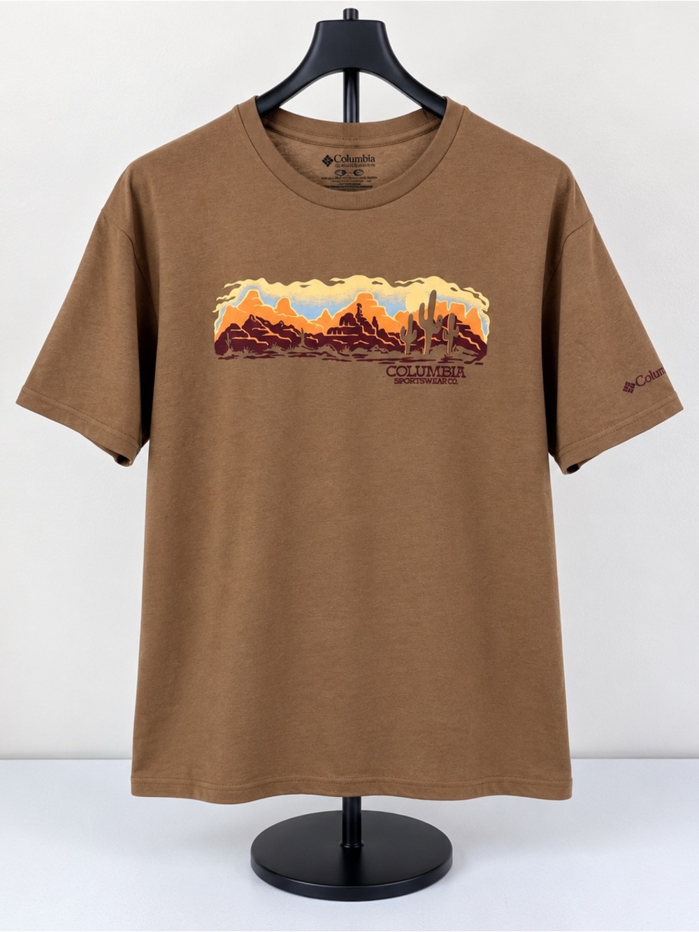 Columbia Men’s Graphic T-Shirt – Tan/Brown – XL – NWT
